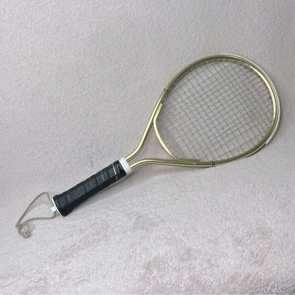 Vintage Wilson Prestige II Tennis/Racquetball Racket-Gold/Black-Grip Size 4 1/8 - Picture 3 of 8